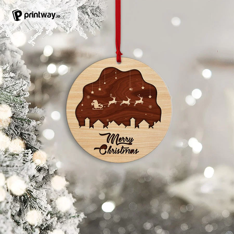 2 layered mixed ornament