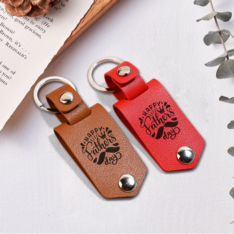 Leather Photo Keychain