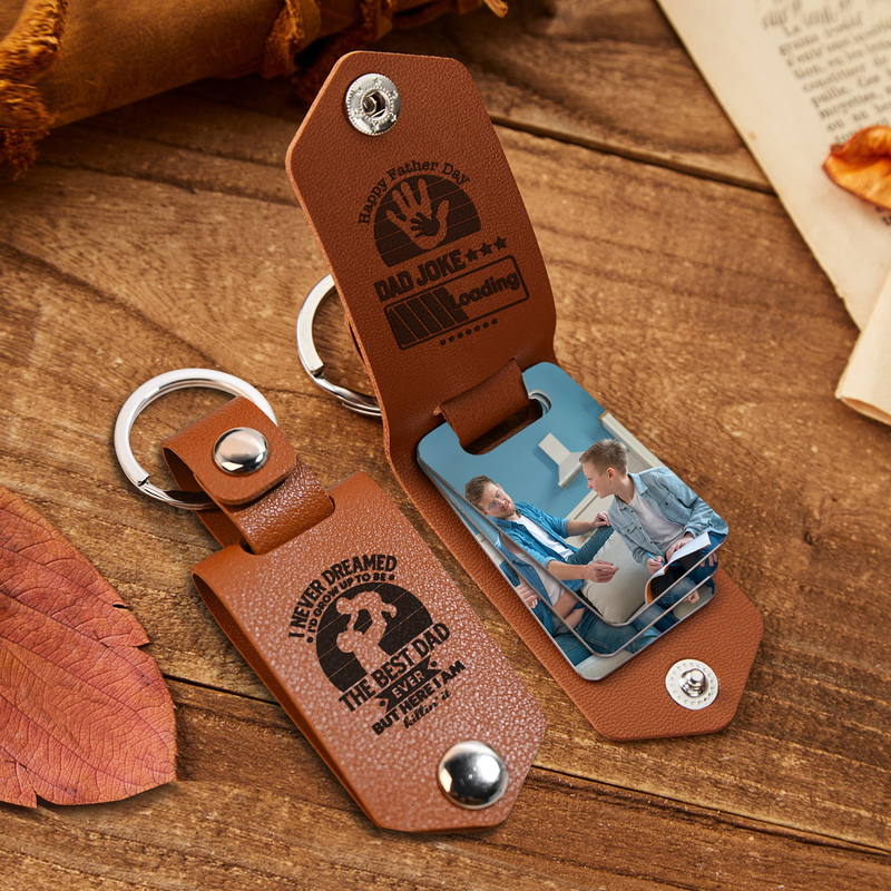 Leather Photo Keychain