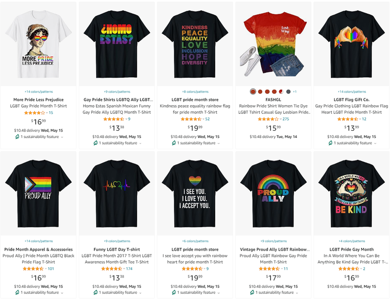 pride month t-shirts