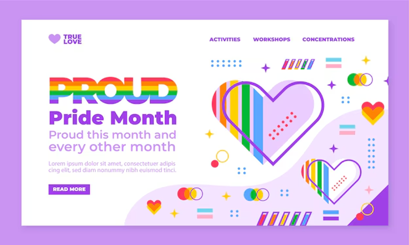 pride month landing page