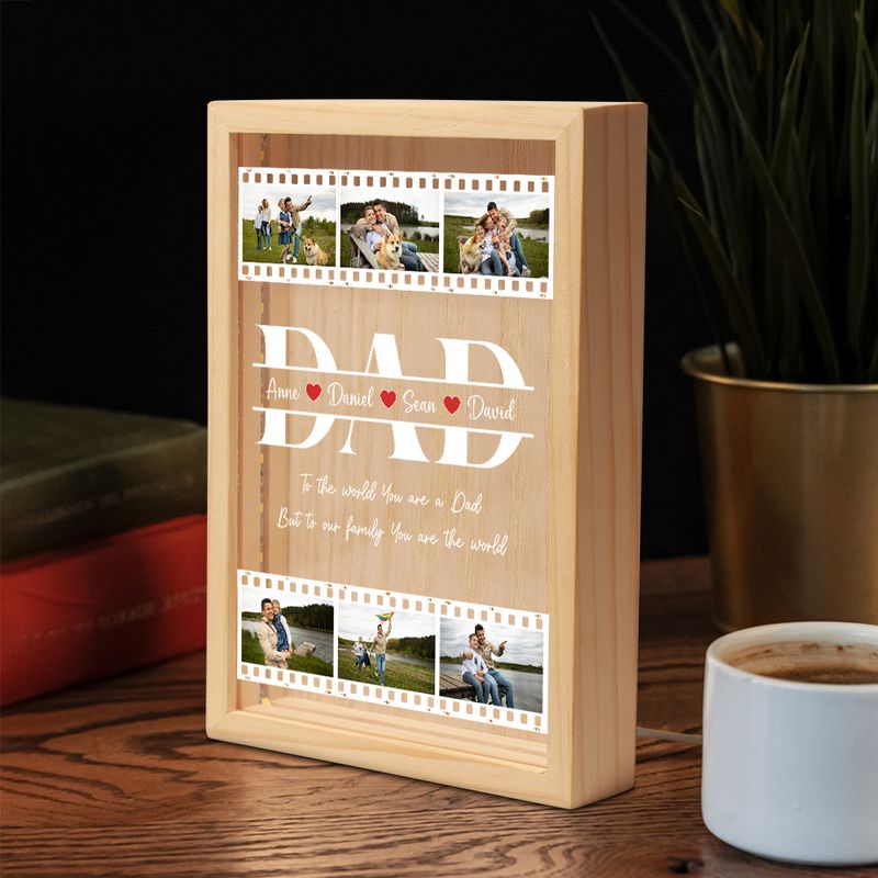 Father's Day 1. Personalized Picture Frame Light Box