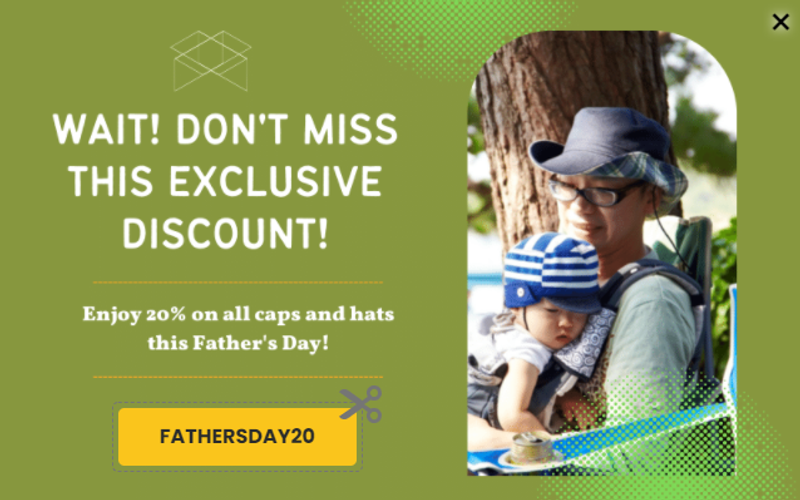 father's day pop-up