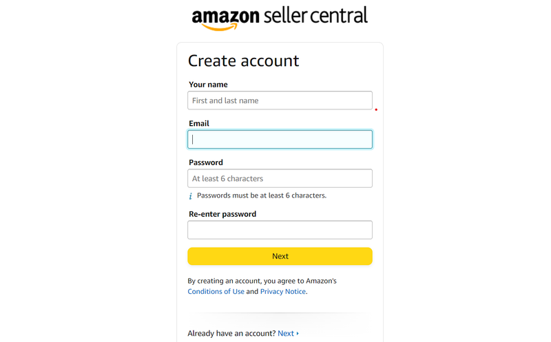 cach tao tai khoản amazon