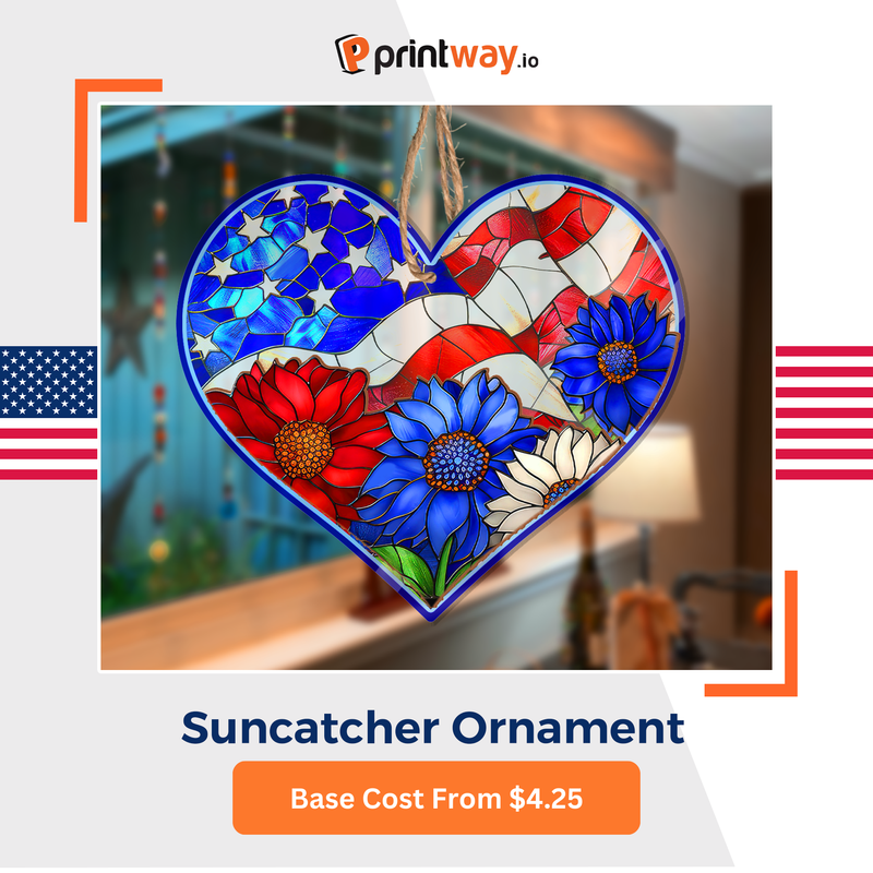 Independence Day suncatcher ornament