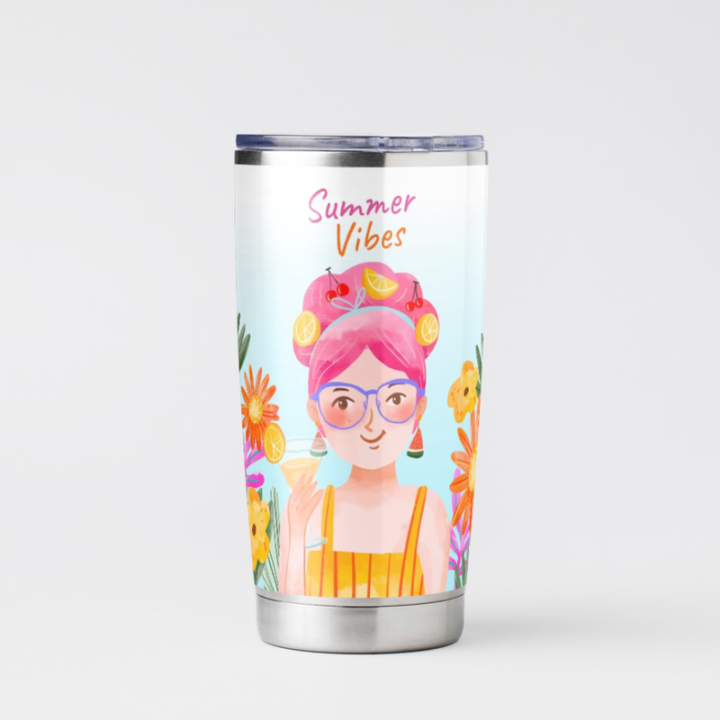 summer stainless steel tumbler