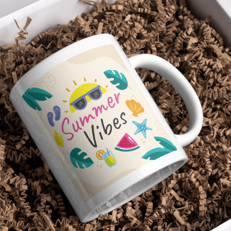 summer ceramic mug