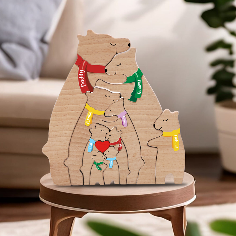 animal family puzzle