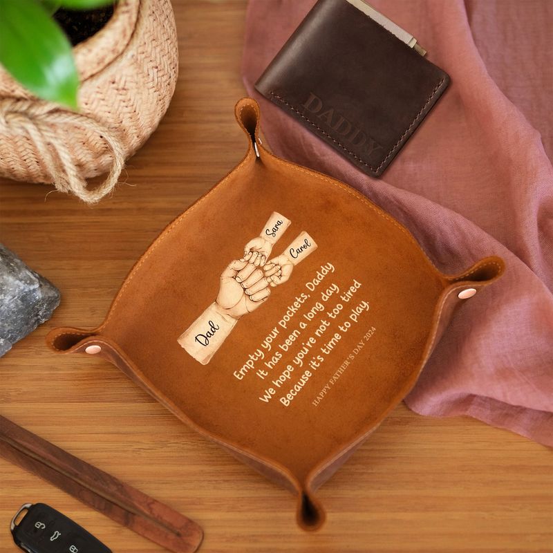 leather tray