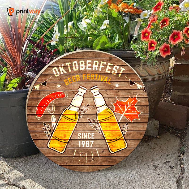 oktoberfest hanging sign