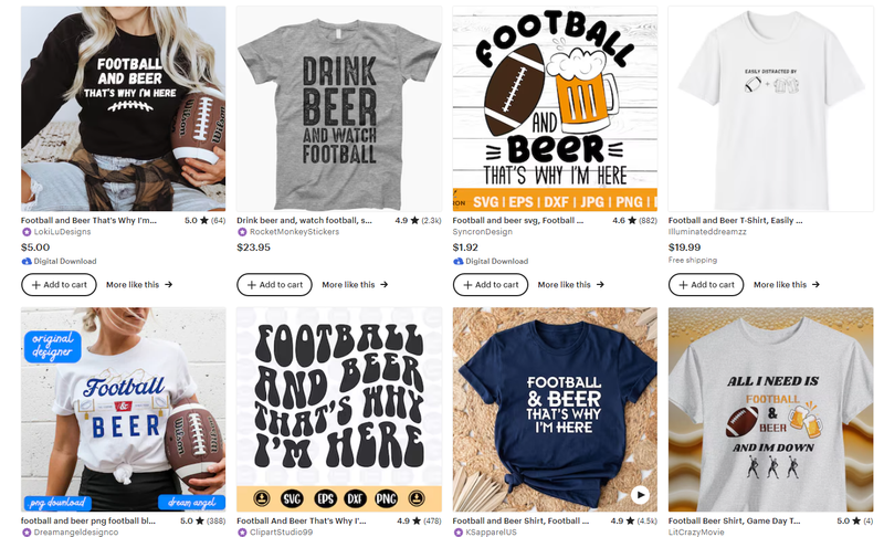 football and beer