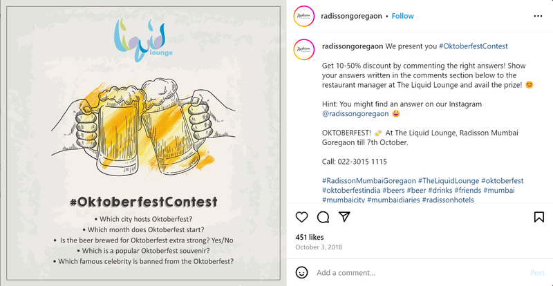 Instagram contest