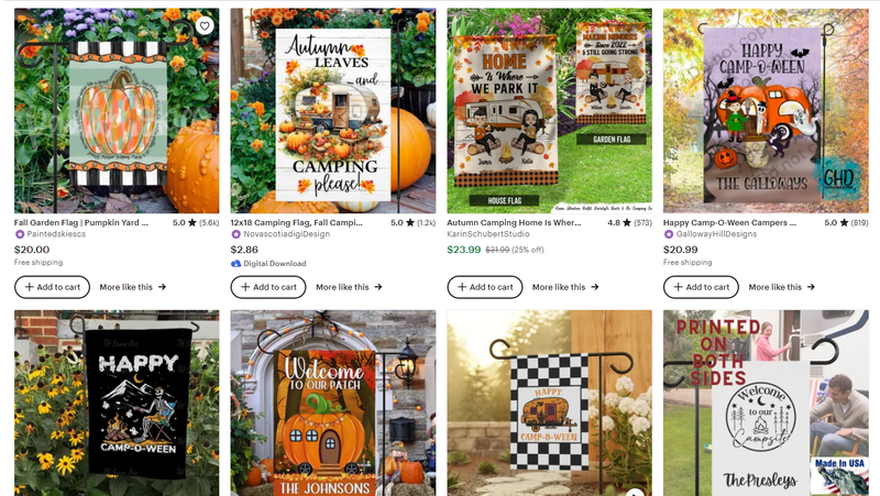 camping niche to sell in autumn