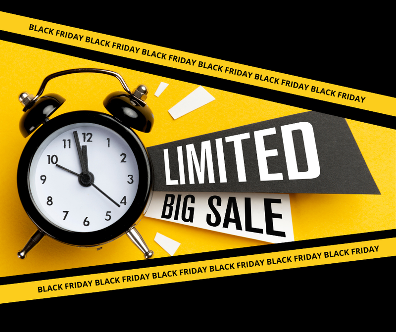 limited sales for black friday campaigns on social