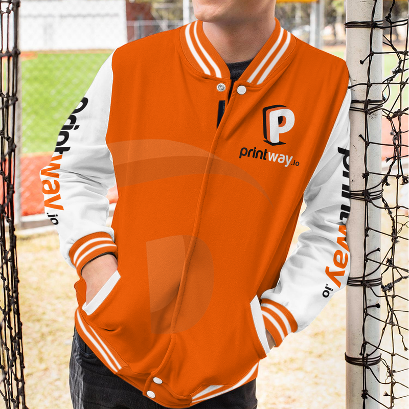 AOP Zipped Baseball Jacket - Jackets & Coats | Printway.io