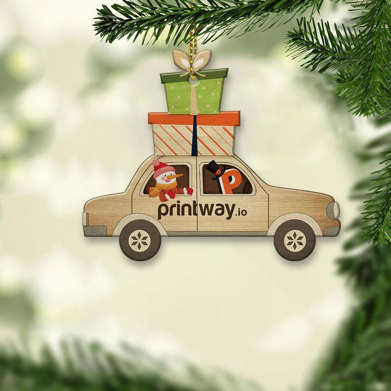 Printway wooden ornament
