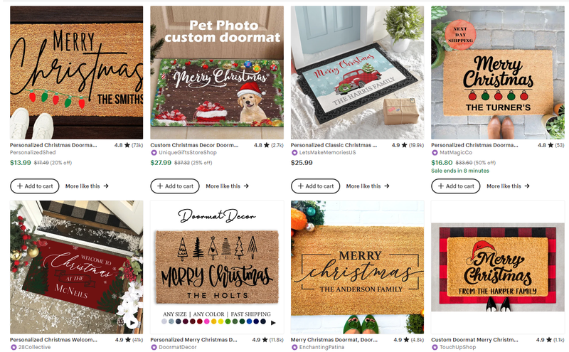 Christmas doormat