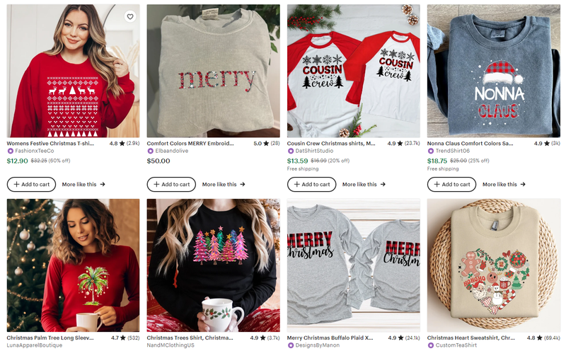Christmas sleeve tee