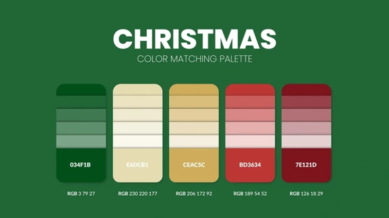 Christmas pallete