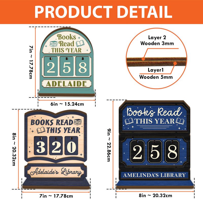 Handmade Books Read Tracker – Compteur De Livres En Résine Et