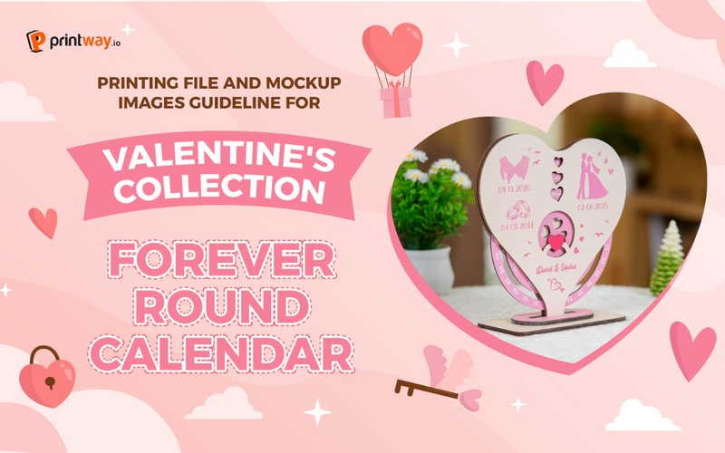 Ultimate Guideline: How to make printing files and mockups for Forever Round Calendar