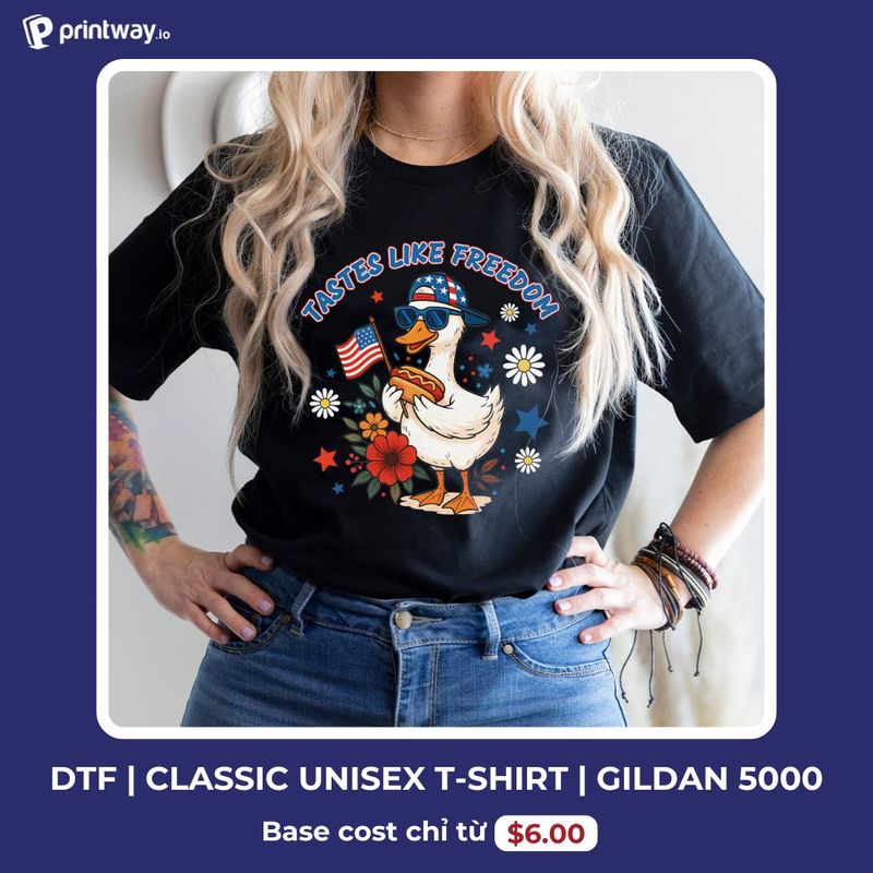 DTF Classic Unisex T-shirt Gildan 5000