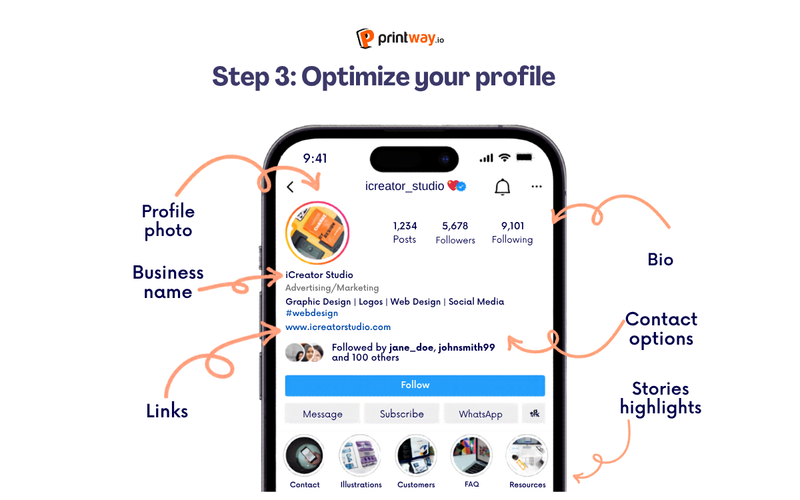Step 3: Optimize your profile