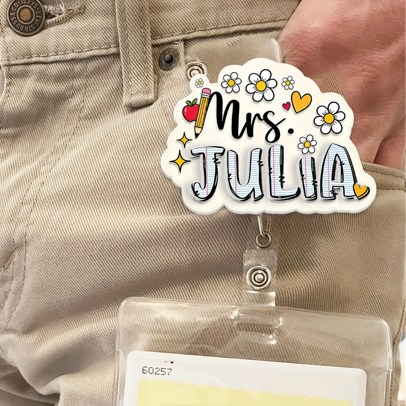 Custom Shape 2-Layer Badge Reel