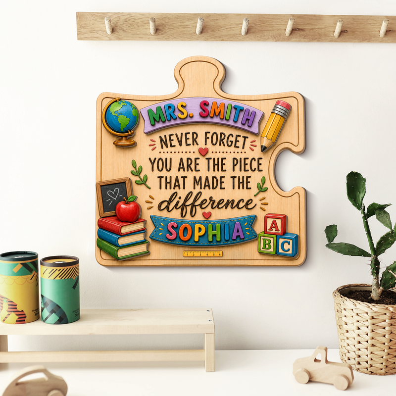 Custom 2 Layered Wooden Art Piece