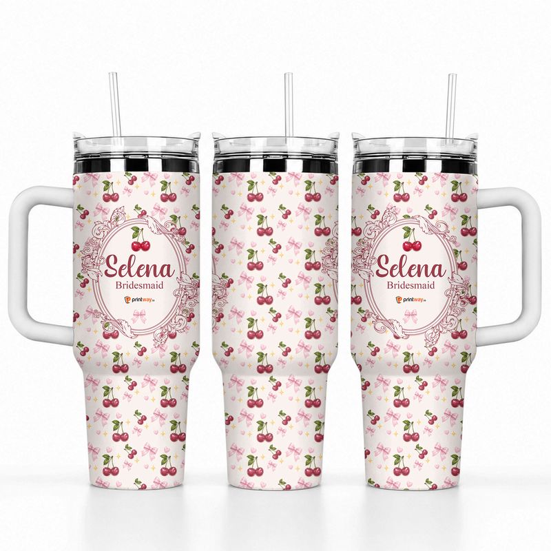 40 oz Curved Tumbler With Handle