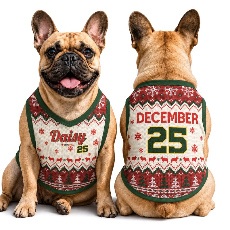 All-Over Print V-neck Pet Jersey