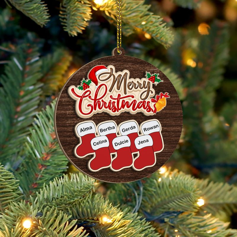 2 Layered Piece Wooden Ornament