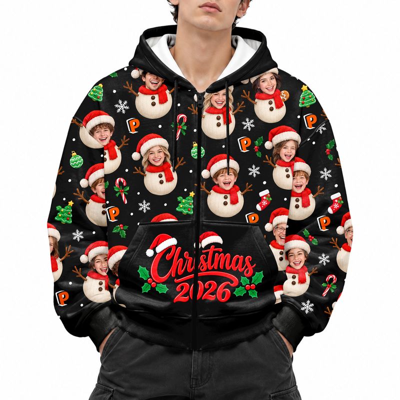 All-Over Print Zip Hoodie | Lightweight